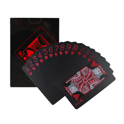 24K Gold Playing Cards Poker Game Deck Gold Foil Poker Set Plastic Magic Card Waterproof Cards Magic