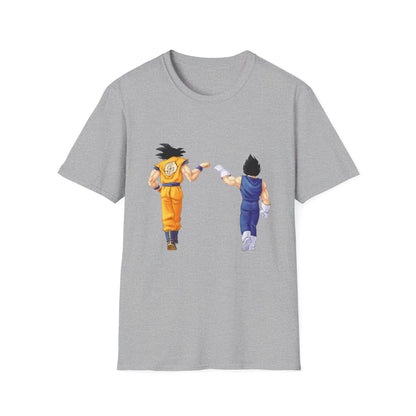 Unisex Softstyle T-Shirt: Legendary Saiyan Duo - Blissful Haven Outlet