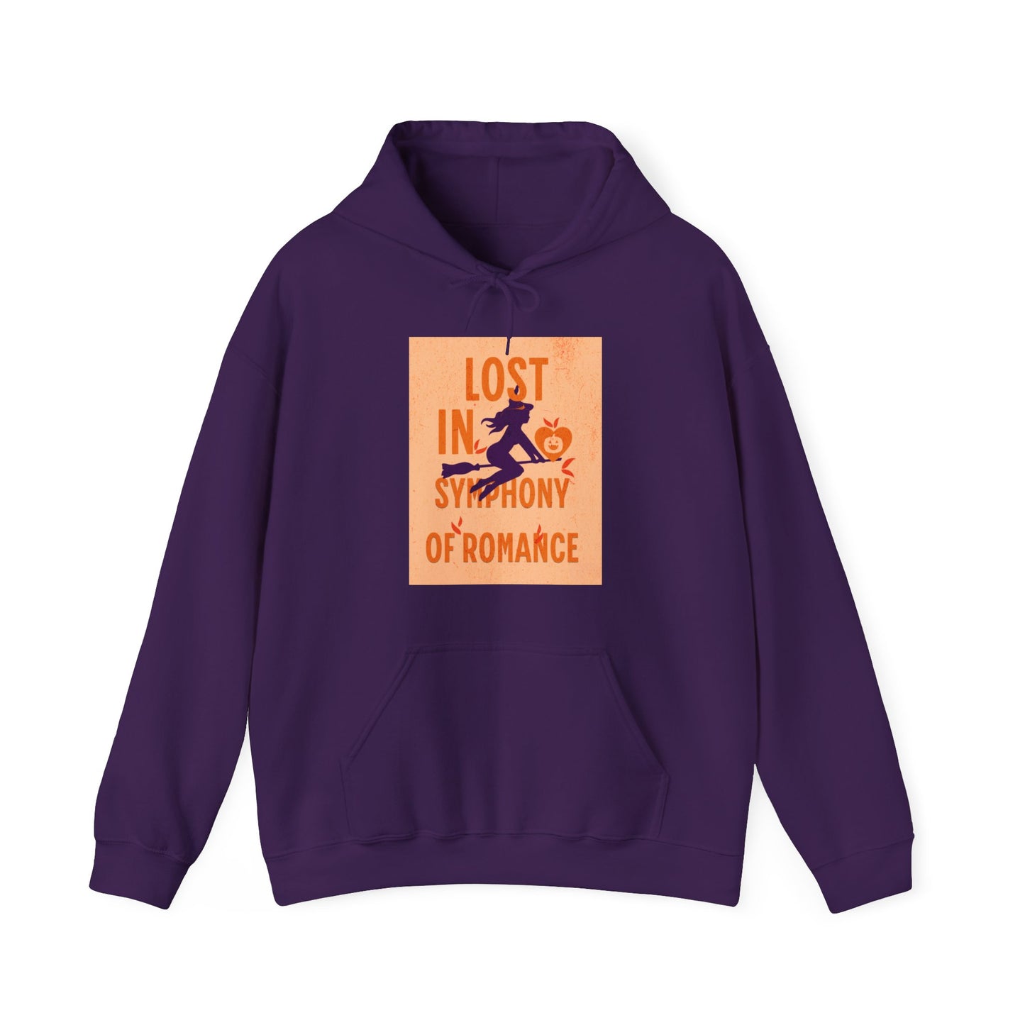 Lost in the Symphony of Romance Heavy Hooded Sweatshirt - Blissful Haven Outlet