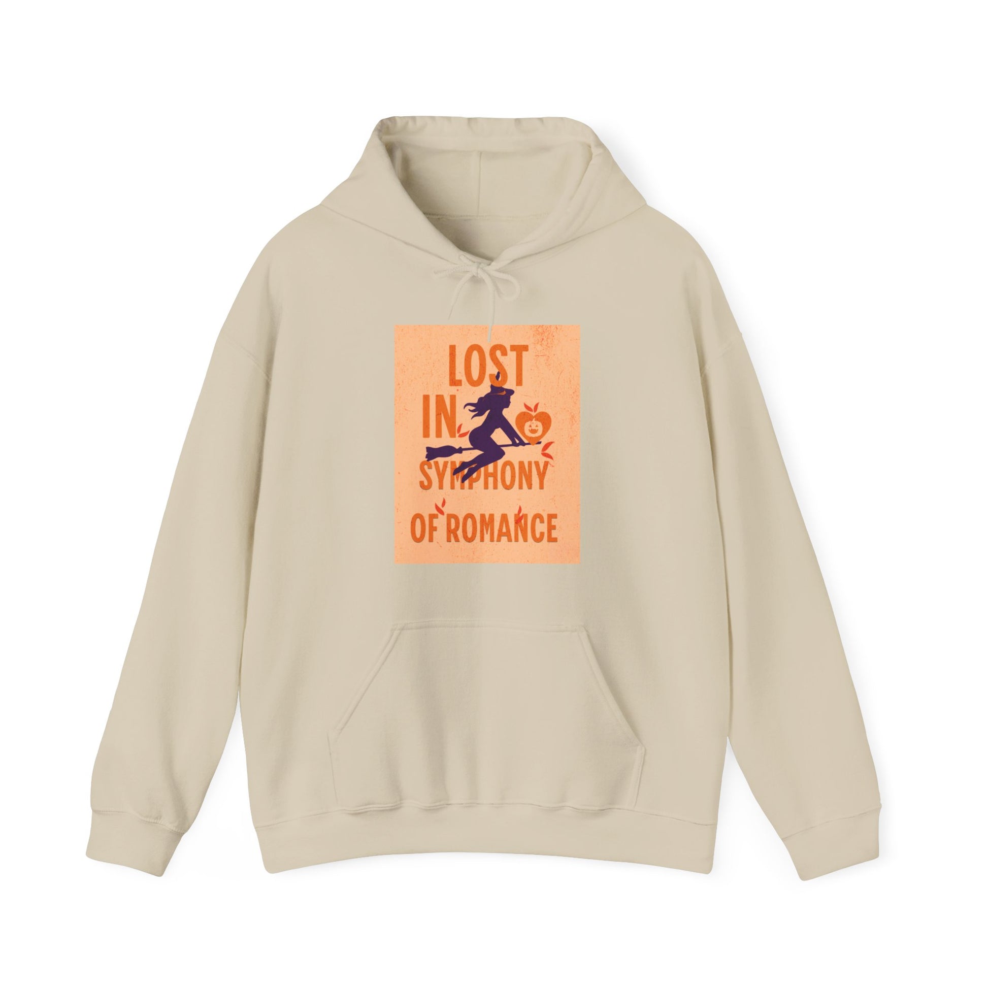 Lost in the Symphony of Romance Heavy Hooded Sweatshirt - Blissful Haven Outlet