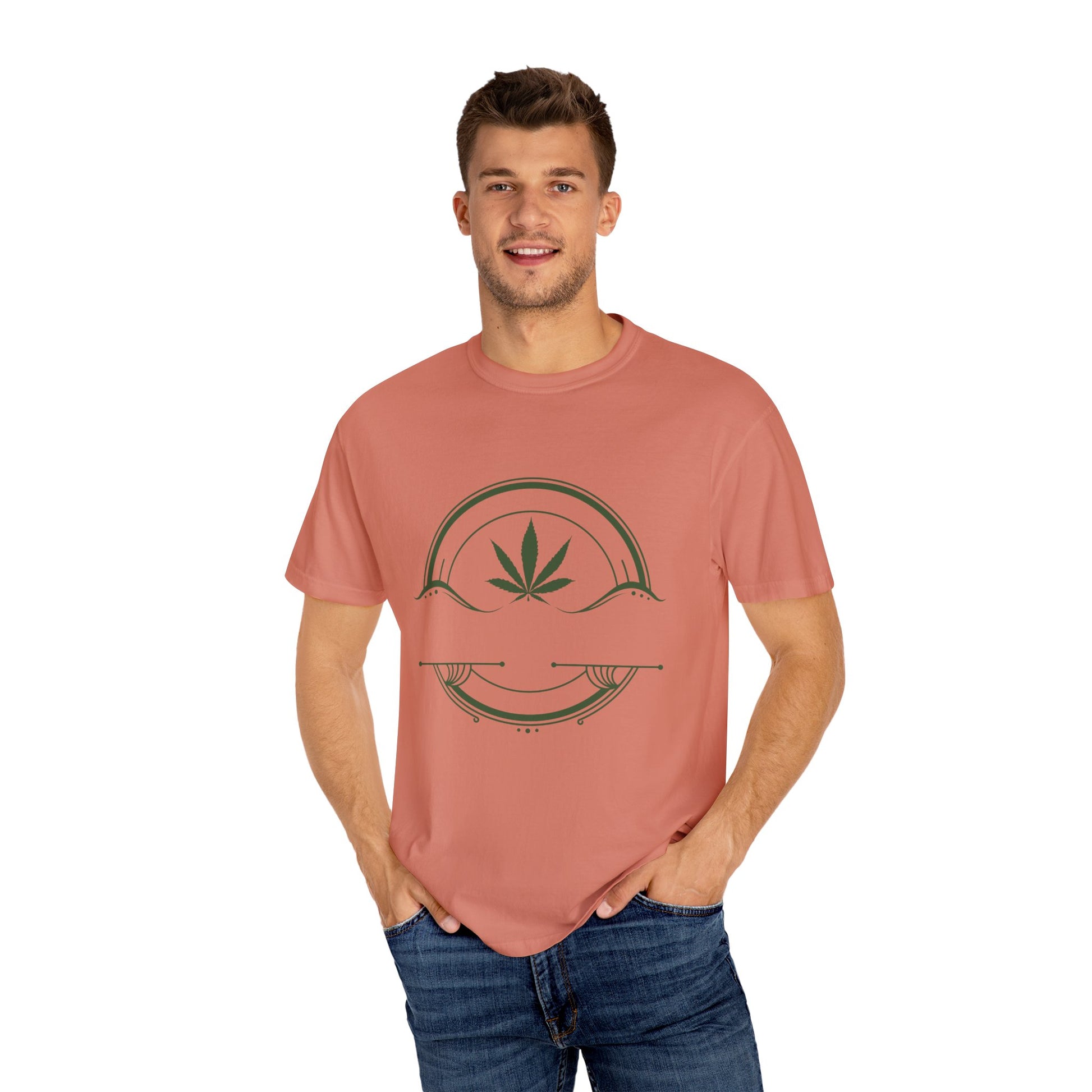 Leafy Vibes Garment-Dyed Tee - Blissful Haven Outlet