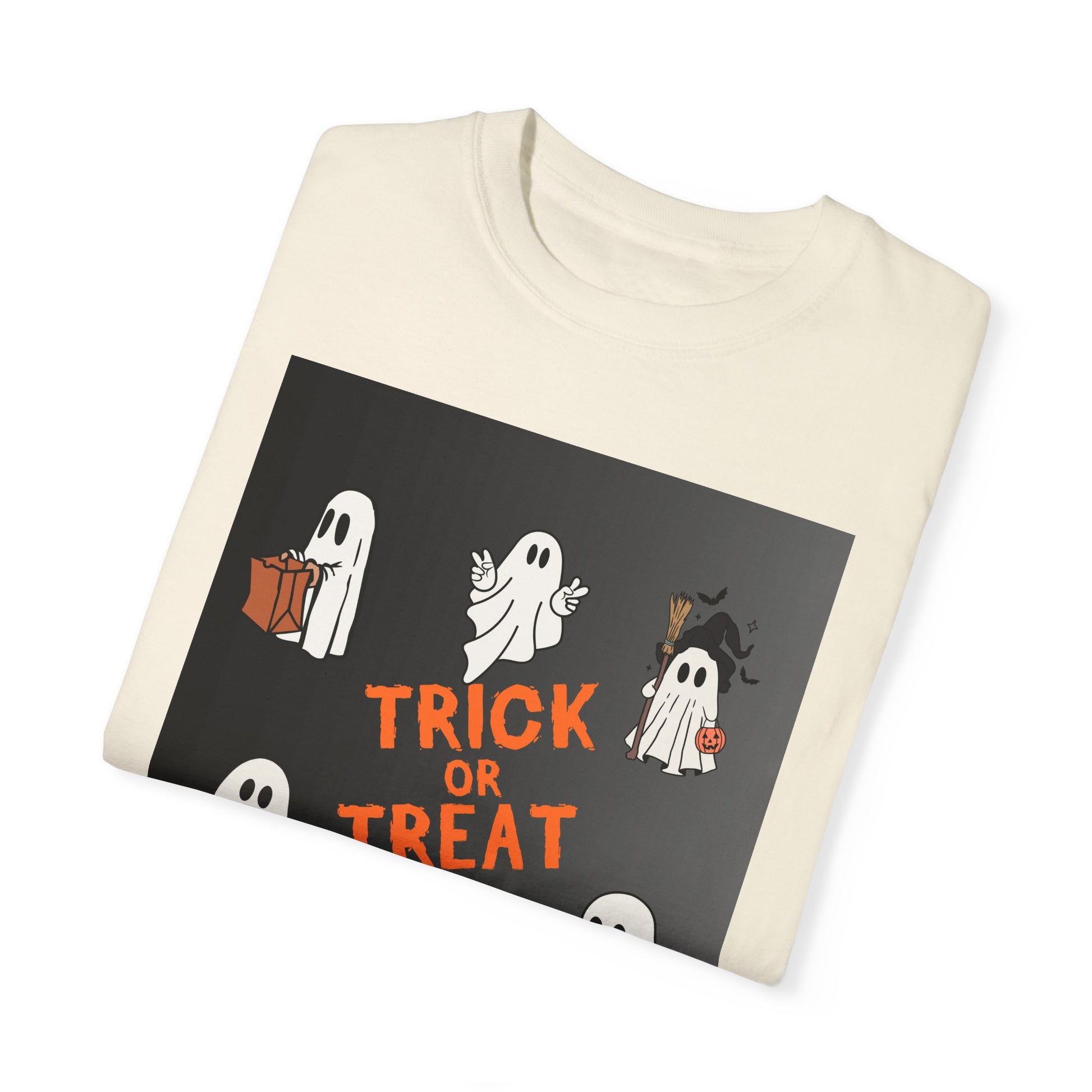 Ghostly Trick-or-Treat Unisex Tee - Blissful Haven Outlet