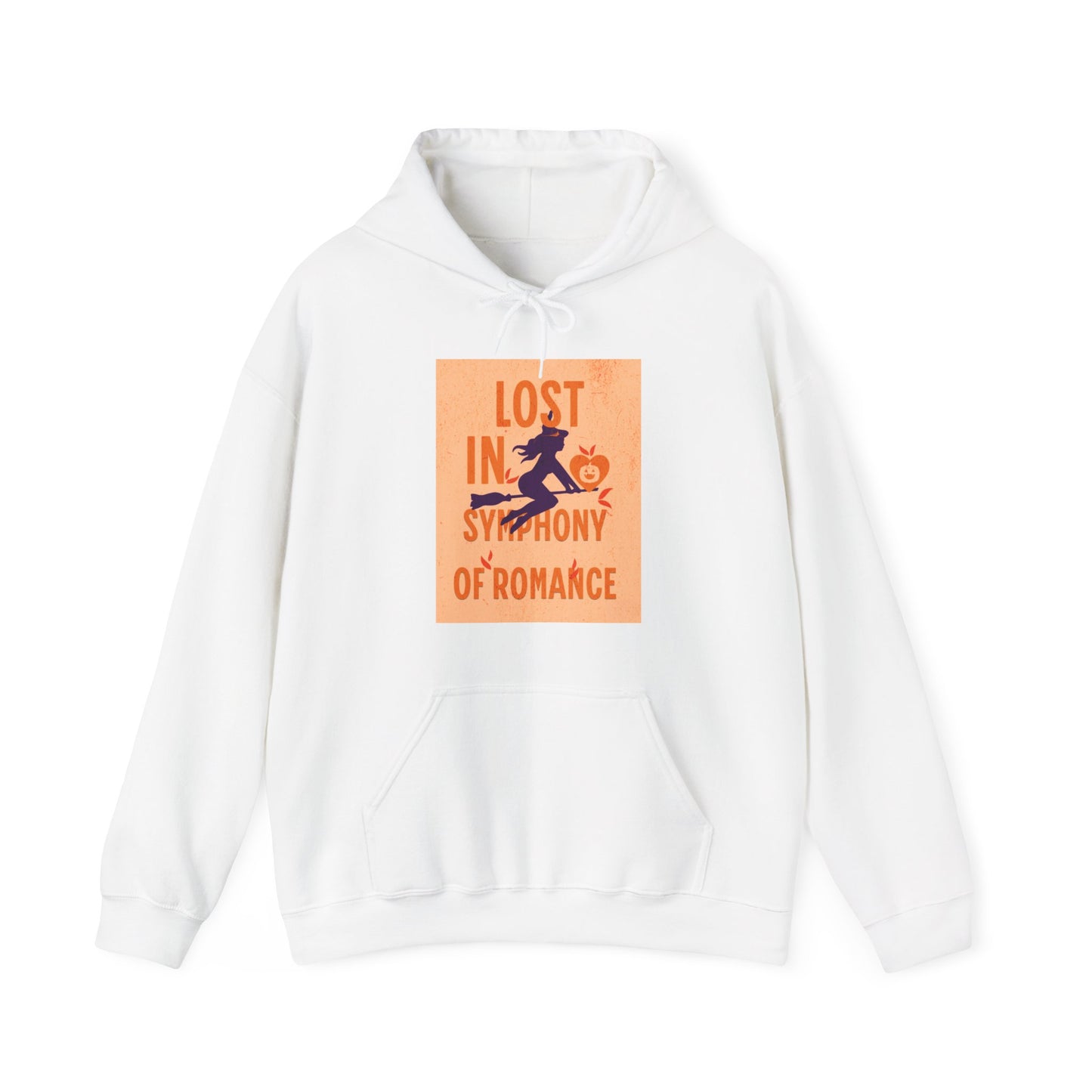 Lost in the Symphony of Romance Heavy Hooded Sweatshirt - Blissful Haven Outlet