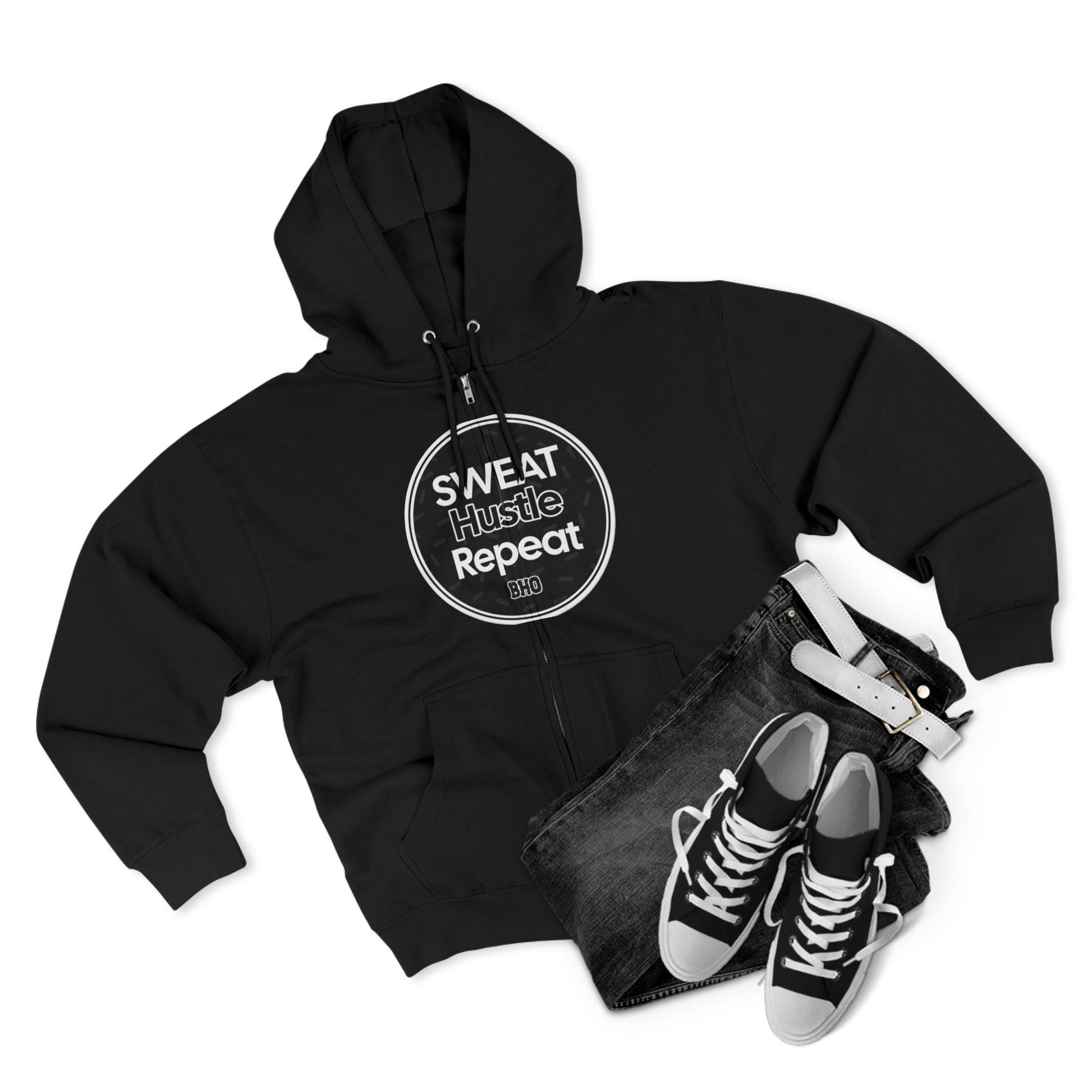 Hustle Mode Unisex Hoodie - Blissful Haven Outlet