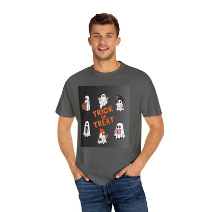 Ghostly Trick-or-Treat Unisex Tee - Blissful Haven Outlet