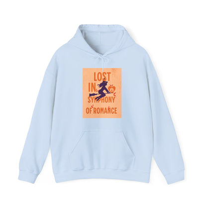 Lost in the Symphony of Romance Heavy Hooded Sweatshirt - Blissful Haven Outlet