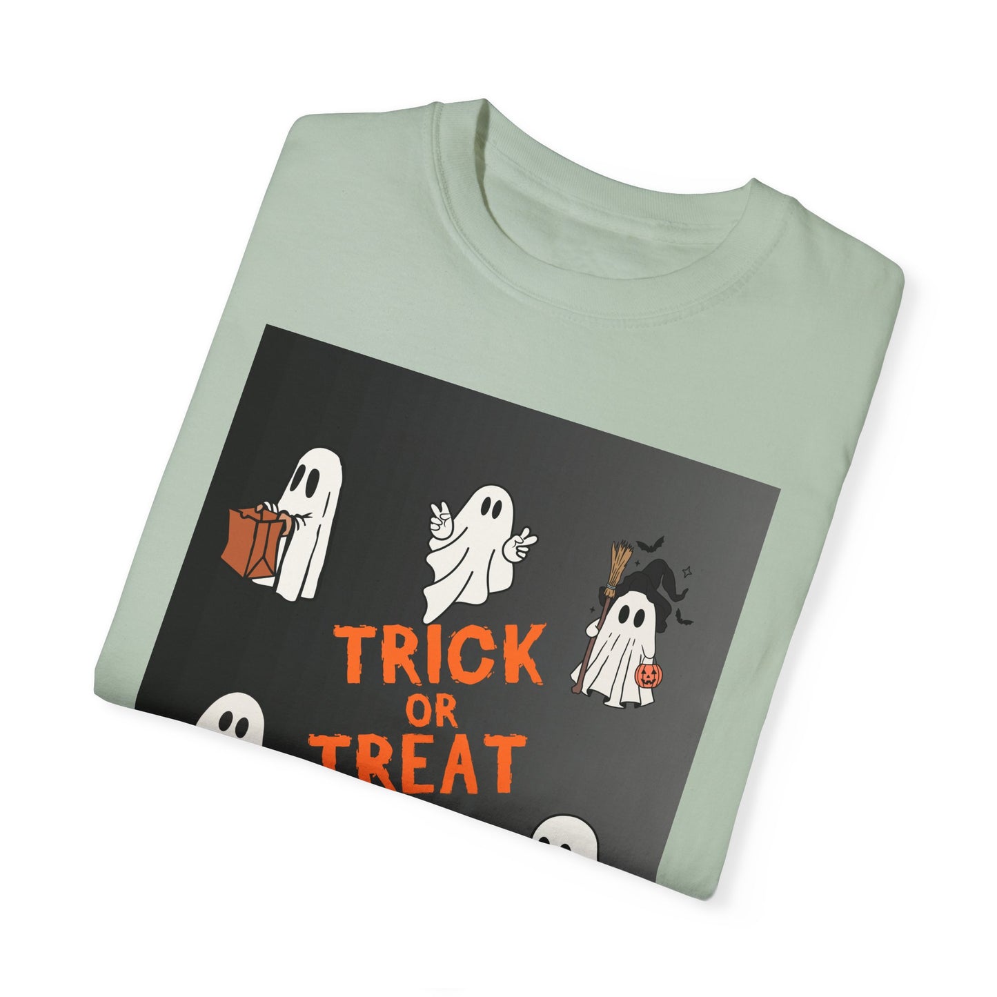 Ghostly Trick-or-Treat Unisex Tee - Blissful Haven Outlet