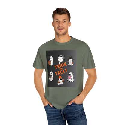 Ghostly Trick-or-Treat Unisex Tee - Blissful Haven Outlet