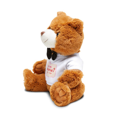 Be My Valentine: Teddy Bear in a Love-Filled Tee