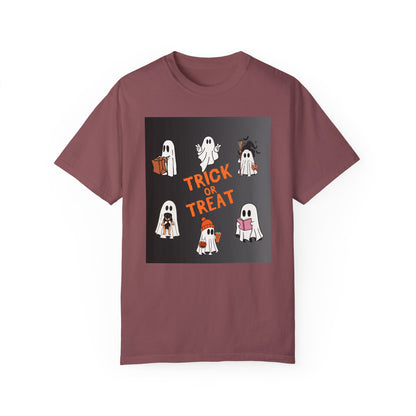 Ghostly Trick-or-Treat Unisex Tee - Blissful Haven Outlet