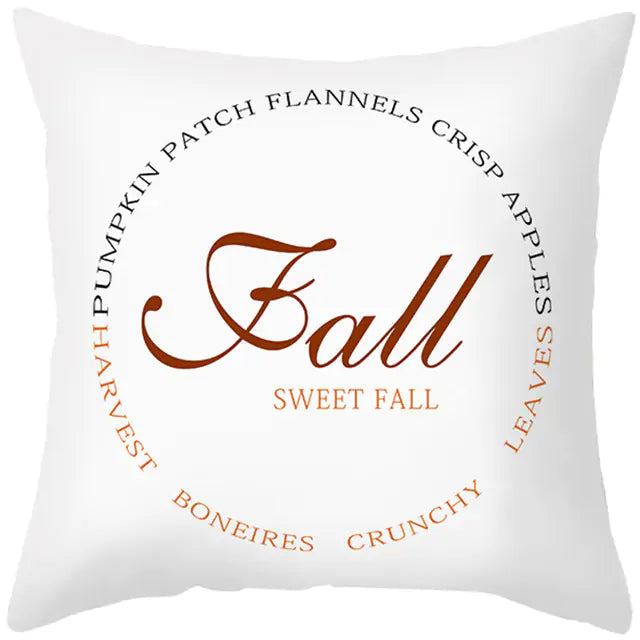 Maple Leaf Pumpkin Pillowcase