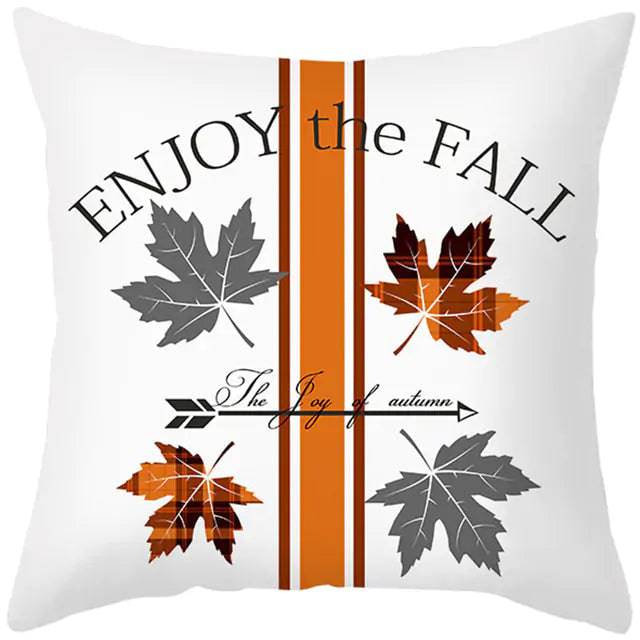 Maple Leaf Pumpkin Pillowcase