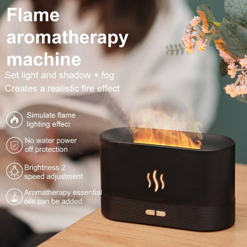 Flame Fire Humidifier Aromatherapy Diffuser