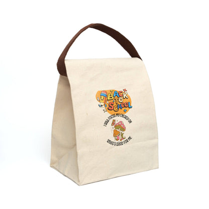 Back to School Canvas Lunch Bag With Strap - Blissful Haven Outlet