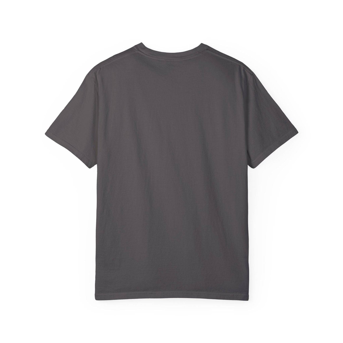 18th Century Inspired Unisex Garment-Dyed T-shirt, featuring a relaxed fit, classic crew neckline, and made from soft, durable ring-spun cotton in a variety of vibrant colors.