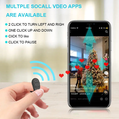 TikTok Scrolling Ring Bluetooth Fingertip Control